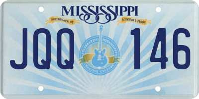 MS license plate JQQ146