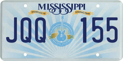 MS license plate JQQ155