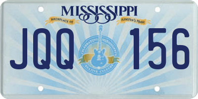 MS license plate JQQ156