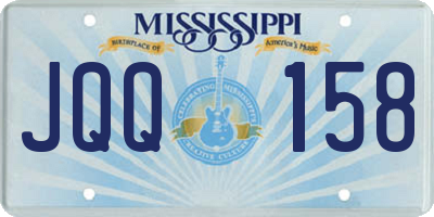 MS license plate JQQ158