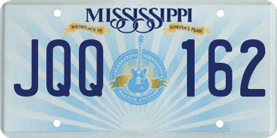 MS license plate JQQ162