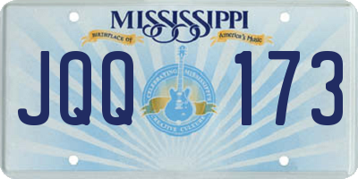 MS license plate JQQ173