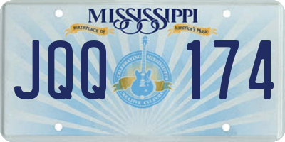 MS license plate JQQ174