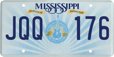 MS license plate JQQ176