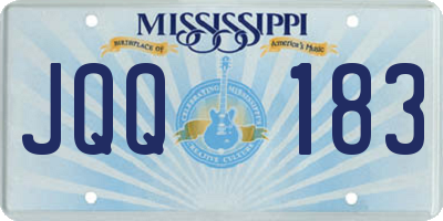 MS license plate JQQ183