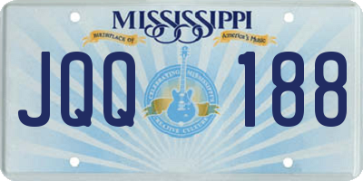 MS license plate JQQ188
