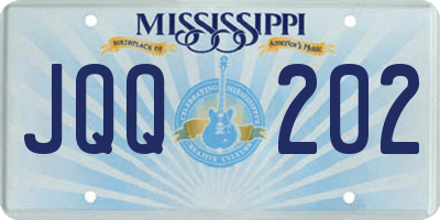 MS license plate JQQ202