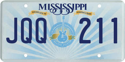 MS license plate JQQ211