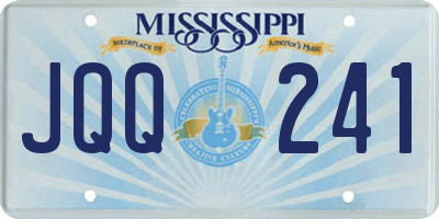 MS license plate JQQ241