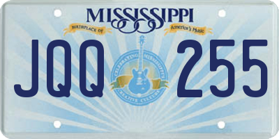 MS license plate JQQ255