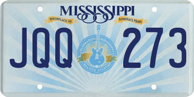 MS license plate JQQ273