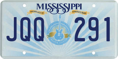MS license plate JQQ291