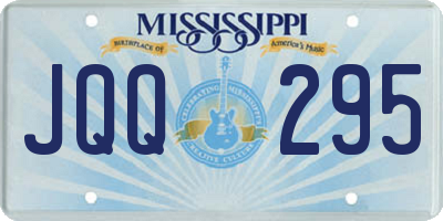 MS license plate JQQ295