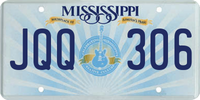 MS license plate JQQ306