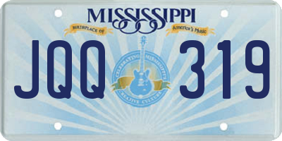 MS license plate JQQ319