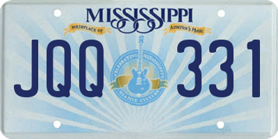 MS license plate JQQ331