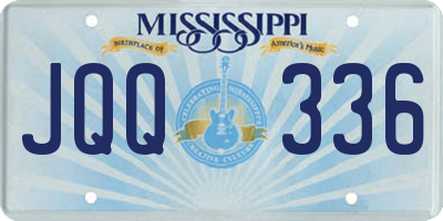 MS license plate JQQ336