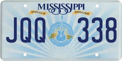 MS license plate JQQ338