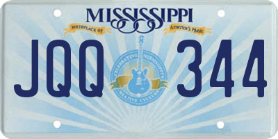 MS license plate JQQ344