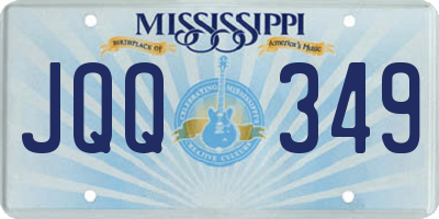 MS license plate JQQ349