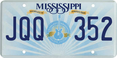 MS license plate JQQ352