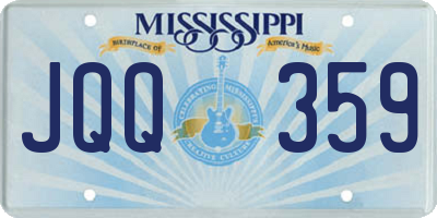 MS license plate JQQ359
