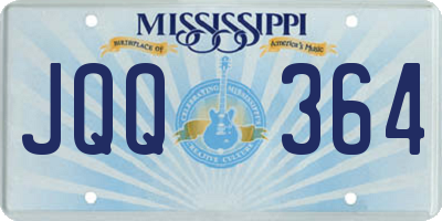 MS license plate JQQ364
