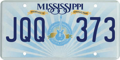 MS license plate JQQ373