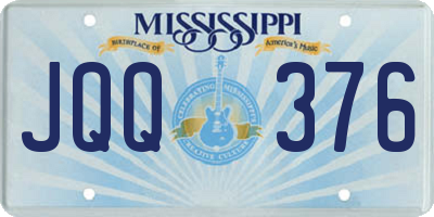 MS license plate JQQ376