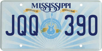 MS license plate JQQ390
