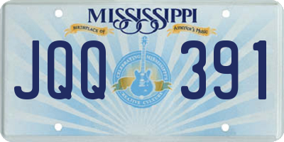 MS license plate JQQ391