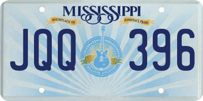 MS license plate JQQ396