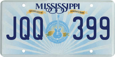 MS license plate JQQ399