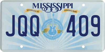 MS license plate JQQ409