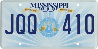 MS license plate JQQ410