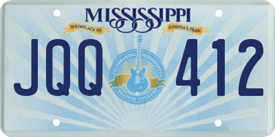 MS license plate JQQ412