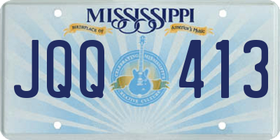 MS license plate JQQ413