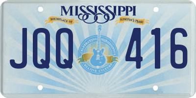 MS license plate JQQ416