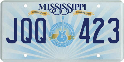 MS license plate JQQ423