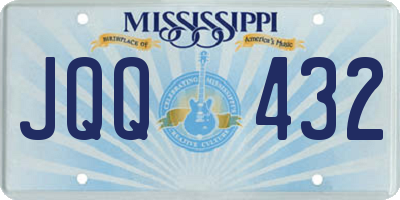 MS license plate JQQ432