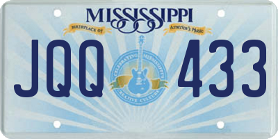 MS license plate JQQ433