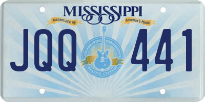 MS license plate JQQ441