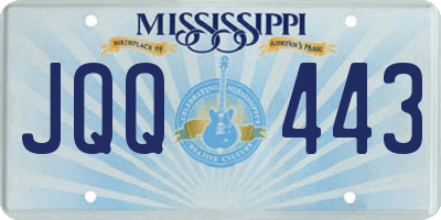 MS license plate JQQ443