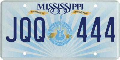 MS license plate JQQ444