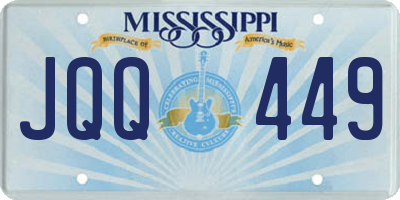 MS license plate JQQ449