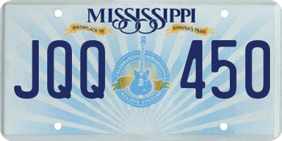 MS license plate JQQ450