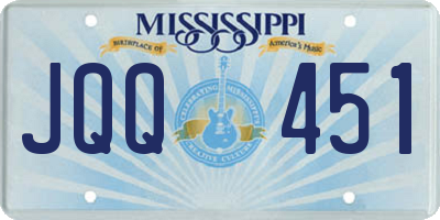 MS license plate JQQ451