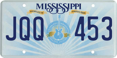 MS license plate JQQ453