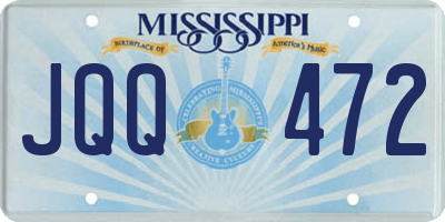 MS license plate JQQ472