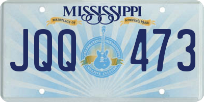MS license plate JQQ473